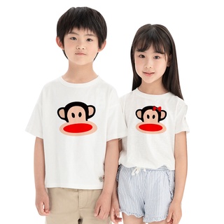 ชุดนอน เสื้อยืด พิมพ์ลายกราฟฟิค Moneky Paul Frank สวมใส่สบาย แฟชั่นสําหรับครอบครัว เด็กผู้ชาย และเด็กผู้หญิง