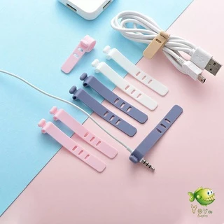 YOYO สายรัดซิลิโคน อุปกรณ์สำหรับรัดสายหูฟัง ที่เก็บสายดาต้า silicone cable winder