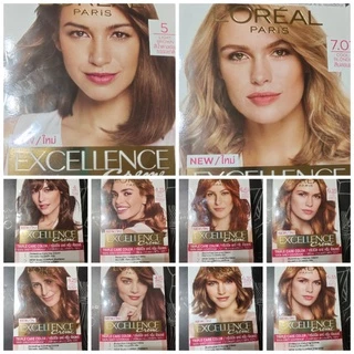 ✅ สีลอลีอัล ❤️Loreal ExcellencefashionCreamโทนสีปิดผมขาวแนบสนิท