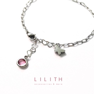 Lilith - Butterfly Stainless Bracelet