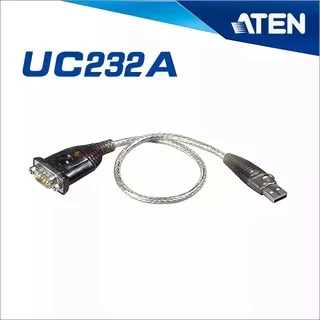 ATEN สาย USB to Serial สาย USB to RS232 รุ่น UC-232A (สีเงินน้ำตาล)