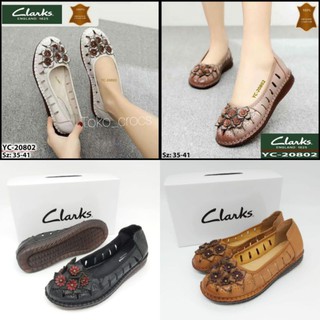 คลาร์กดอกไม้แบน 2082/clarks flat rg20802/clarks Cananga