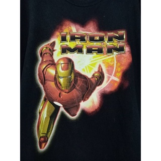 เสื้อมือสอง เสื้อยืด หนัง การ์ตูน IRON MAN จึ้งมากก L อก 44