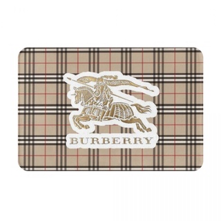 Burberry (3) พรมเช็ดเท้า ผ้าสักหลาด กันลื่น ดูดซับน้ํา แห้งเร็ว 16x24 นิ้ว สําหรับห้องน้ํา พร้อมส่ง