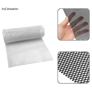 Ylchamou แผ่นตาข่ายกระจังหน้ารถยนต์ 2 สี 120x33 ความแข็งแรงสูง สําหรับรถยนต์