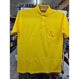 Active อก 52-64” เสื้อคอปกโปโลสีเหลืองเข้ม เสื้อวันพ่อ ไซส์ใหญ่ 2XL 3XL 4XL 5XL สีสุภาพใส่ทำงานได้ค่ะ 💛