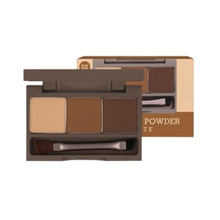 🛑 สินค้าใหม่เปิดตัววันนี้ 🛑 คิ้วฝุ่น Meilinda Brow powder palette พร้อมแปรงเขียนคิ้ว 3.6g. \\ MC3109