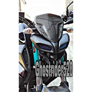 Visor MT15 WINDSHIELD MT15 คาร์บอนเคลือบสีฟ้าใส