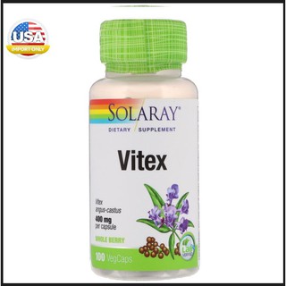 ผลิตภัณฑ์อาหารเสริม Solaray, Vitex, 400 mg, 100 VegCaps