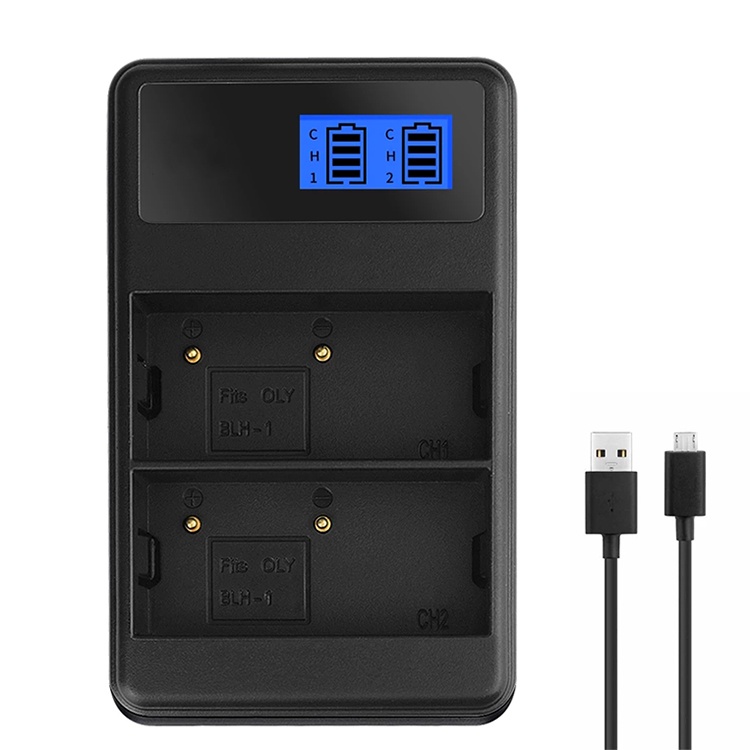 BLH-1 BLH1 BLH 1 ที่ชาร์จแบตเตอรี่ LCD USB ช่อง สําหรับกล้อง Olympus E-M1 Mark II