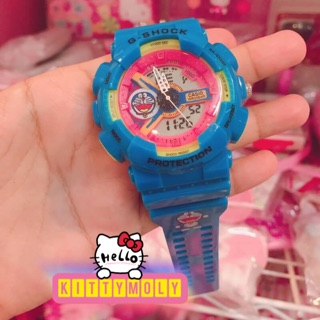 นาฬิกาคิตตี้-โดเรมอนG-SHOCK #กันน้ำ#มีไฟ#doraemon #hellokitty #sanrio