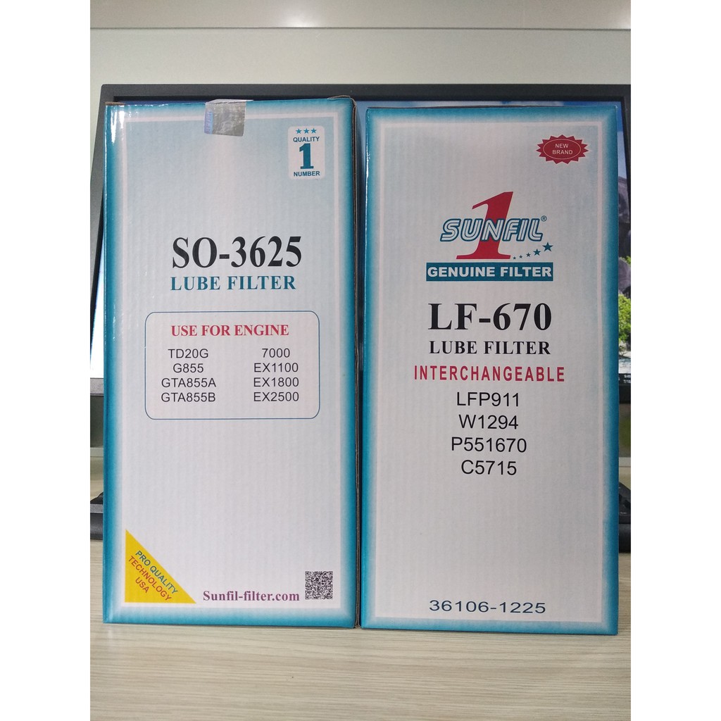 CUMMINS LF670 กรองน้ํามันเครื่อง - Sunfil 1