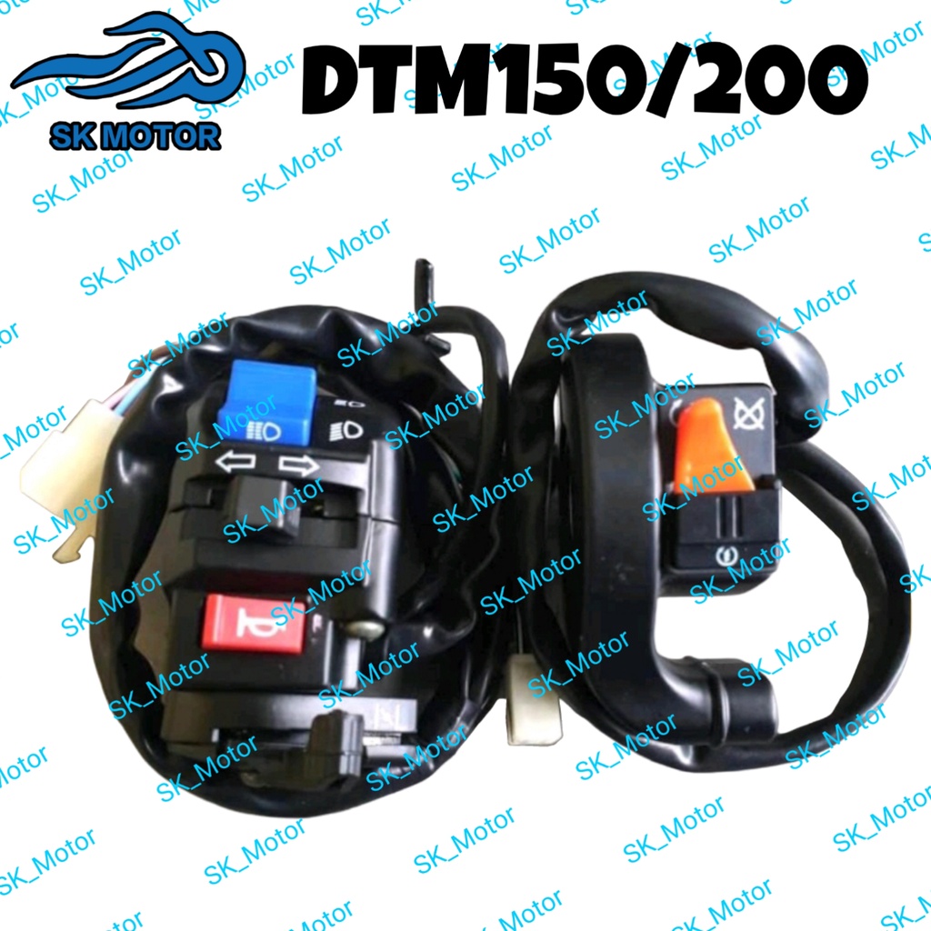 Demak DTM150 / DTM200 สวิตช์มือจับสัญญาณ Hi Low Horn Handle ซ้ายขวา LH RH DTM DTM 150 DTM 200