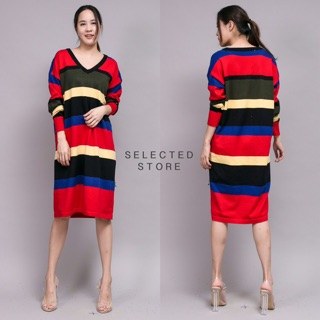 Colorful Knit Dress