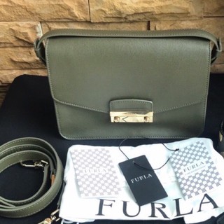 ❌❌รับของเอง ลดได้❌❌furla สภาพดี สีเขียวเหนี่ยวทรัพย์