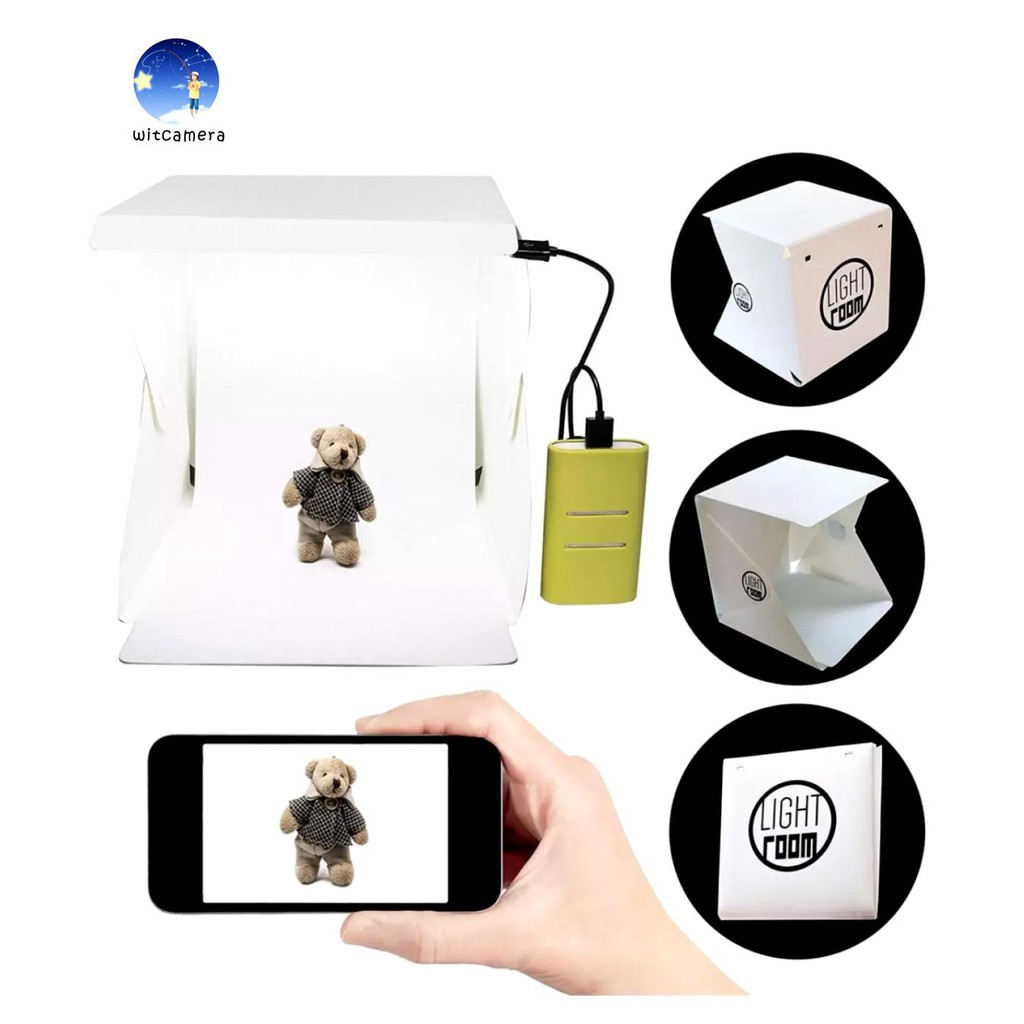 สตูดิโอถ่ายภาพ กล่องถ่ายภาพ แบบพกพา Light Room Photo Studio 9 inch (24cm) Photography Lighting Tent Kit Mini Cube Box