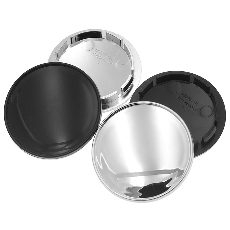CarDIY 4PCS Blank Refit 65 มม.ศูนย์ล้อสําหรับ VW Volkswagen Golf Jetta MK6 Passat B6 B7 ขอบ Hub Caps ฝาครอบ