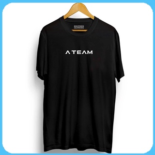 เสื้อยืดแขนยาว พิมพ์ลาย A TEAM สีขาว พรีเมี่ยม ไซซ์ S M L XL XXL