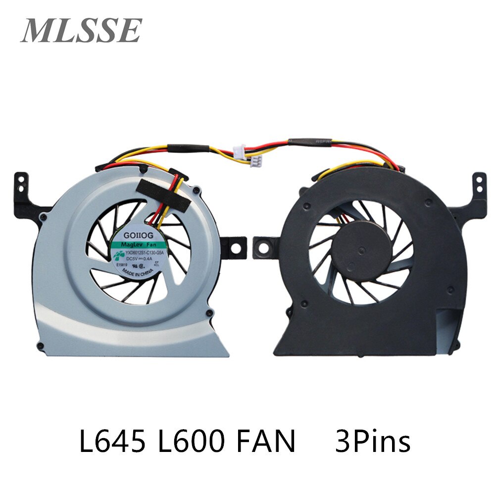 พัดลมระบายความร้อน CPU ใหม่สําหรับดาวเทียม L645 L600 P/N AB7805HX-GB3 XS10N05YF05V-BJ001 พัดลม