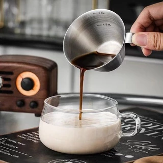 TIMECAFE 100ML ถ้วยช็อตเอสเพรสโซ่ ช็อตกาแฟ Measuring Cup Stainless Steel