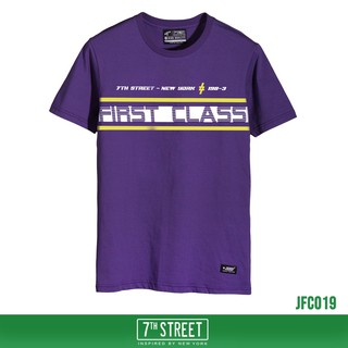 7th Street เสื้อยืด รุ่น JFC019  First Class-ม่วง ของแท้ 100%