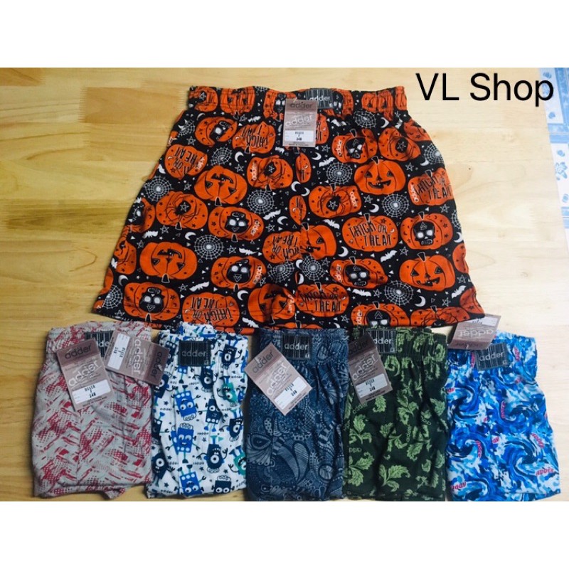 กางเกงบ็อกเซอร์ Adder ผ้ายืด ผ้าCotton ผ้าเชิ้ต size F XL
