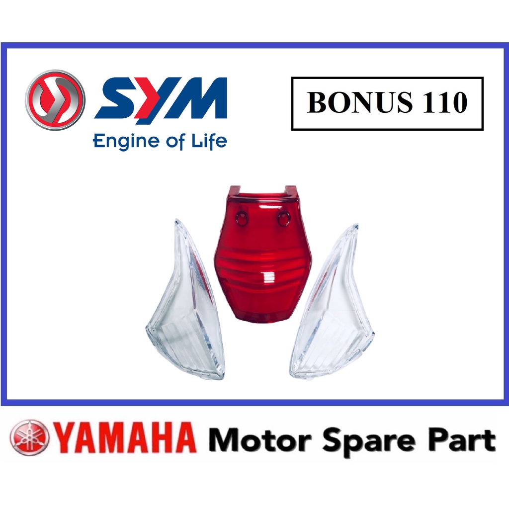SYM BONUS TAIL LENS // COVER CERMIN LAMPU BELAKANG ไฟหลังด้านหลัง BONUS110 BONUS 110 BONUS-110 SYM