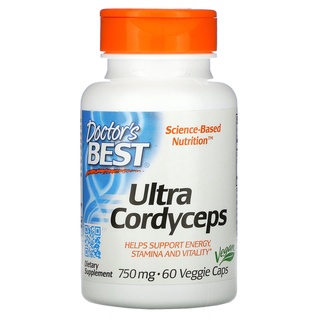 Doctors Best Ultra Cordyceps 750 mg 60 Veggie Caps