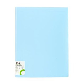 แฟ้มโชว์เอกสาร 10 ช่อง A4 สีฟ้า ONE CF1130/10-slot document display A4 blue ONE CF1130