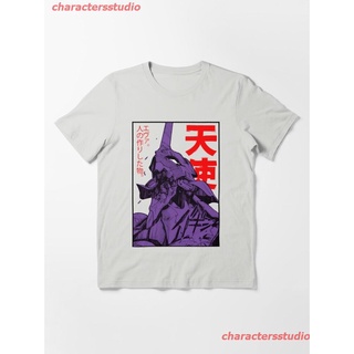 2022 Evangelion Eva Essential T-Shirt เสื้อยืดพิมพ์ลายการ์ตูนมังงะ ดผ้าเด้ง คอกลม cotton ความนิยม sale Unisex