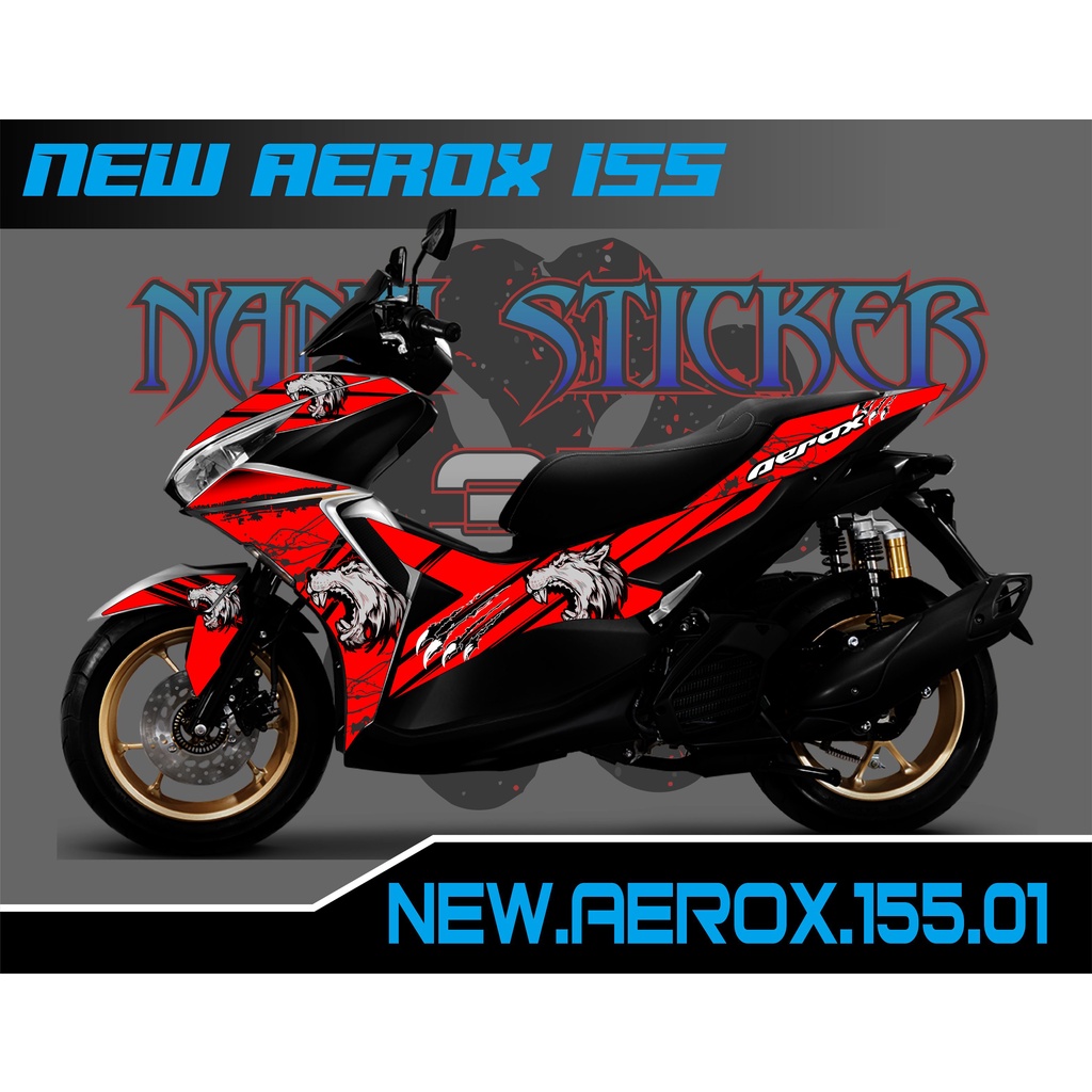 NEW AEROX 155 Striping - สติ๊กเกอร์ AEROX 155 ใหม่ รายการการเปลี่ยนแปลงรถจักรยานยนต์ NEW AEROX 155 ส