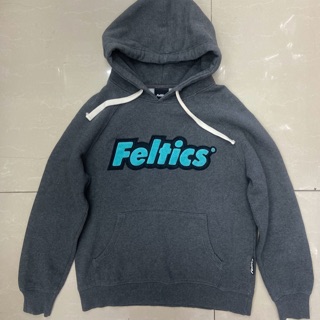 ฮู้ด feltics สีเทาเข้ม