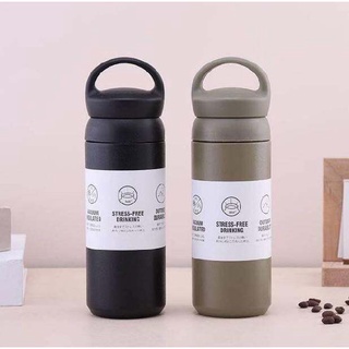 กระติกน้ำ Travel Tumbler ทรง KINTO แสตนเลสเกรด 304  สีด้านนอกเป็นสีเคลือบ สินค้าพร้อมส่ง 4 สี ความจุ 350 ml