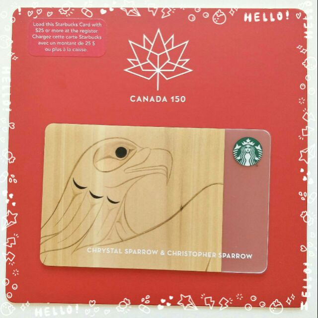 การ์สตาร์บัคส์ แคนาดา หายาก Starbucks Card Canada 150 Year Limited Edition บัตรสตาร์บัคส์ บัตรสะสม