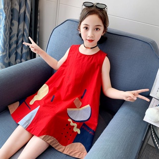 🎐Mykids🎁ชุดเดรสเด็กผู้หญิง 2021 ใหม่ สไตล์ฝรั่ง กระโปรงเจ้าหญิงเด็ก เดรสสาวน้อยทันสมัย