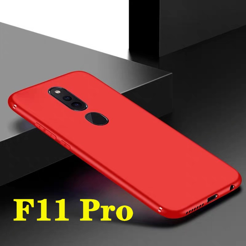TPU CASE เคสออฟโป้ OPPO F11 Pro ซิลิโคนนิ่ม สวยและบางมาก มีสีดําและแดง f11pro [ส่งจากไทย]