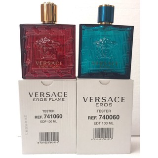 Versace Eros pour homme / Eros flame 100ml  กล่อง tester