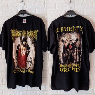 เสื้อยืดผ้าฝ้ายพิมพ์ลายขายดี เสื้อยืด วง Cradle OF FILTH BAND