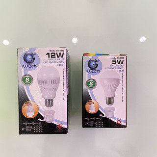 IWACHI หลอดไฟฉุกเฉิน LED กำลังไฟ 5 วัตต์ และ12 วัตต์ ได้รับรองมาตรฐาน มอก.1955-2551