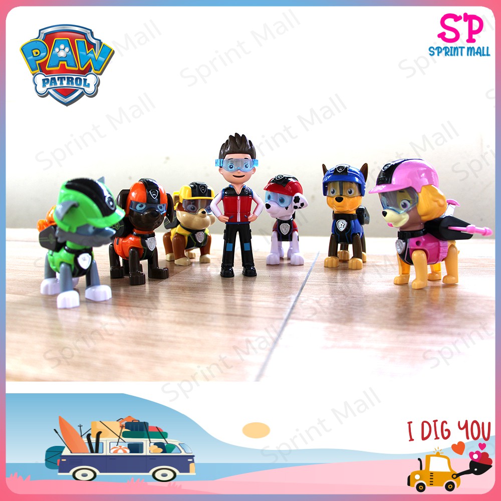 พาวพาโทรล Paw patrol ของเล่นเด็ก paw patrol ของเล่น paw patrol toy โดยมีสมาชิกทั้ง 7.