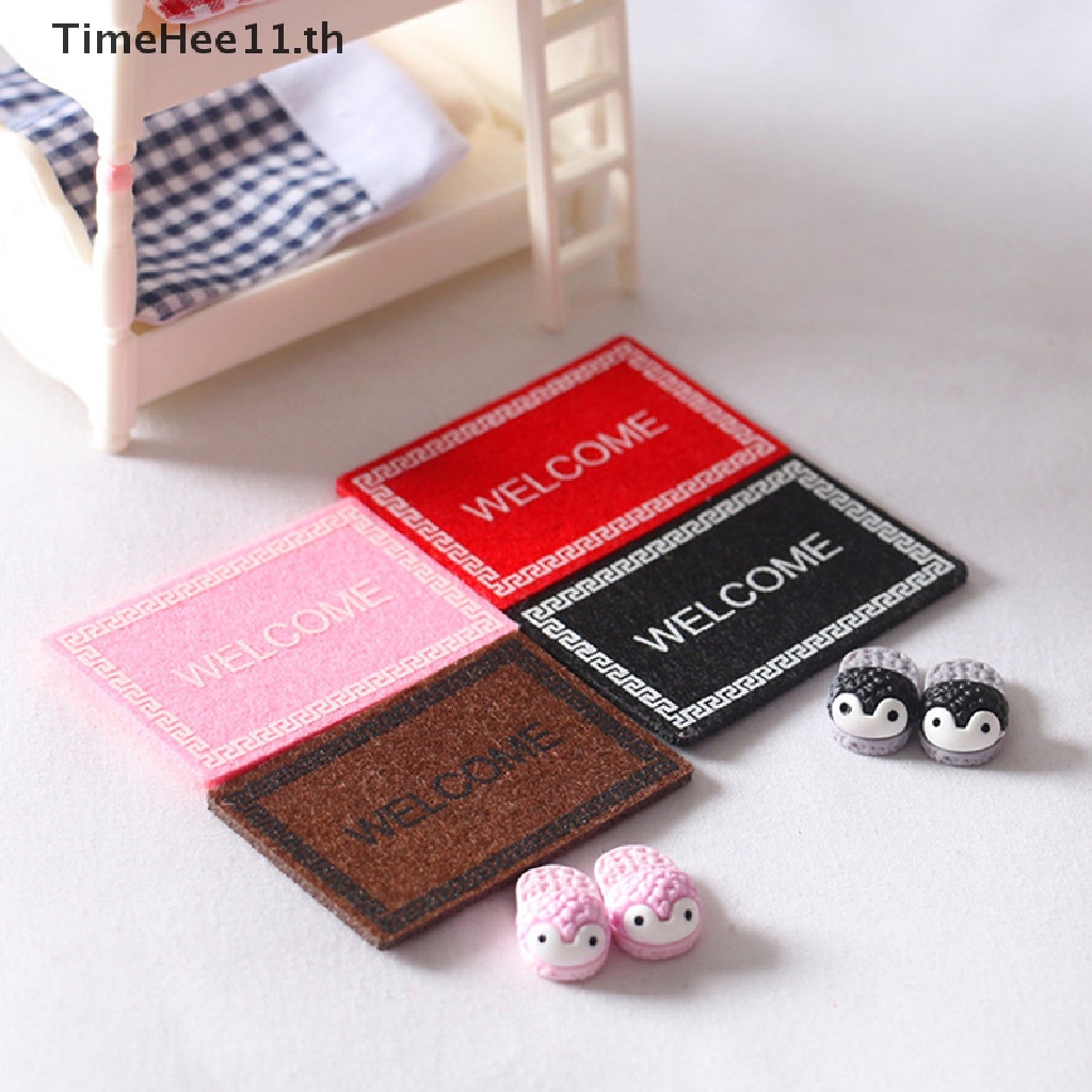 【TimeHee11】พรมปูพื้น ขนาดเล็ก สําหรับตกแต่งบ้านตุ๊กตา 1:12
