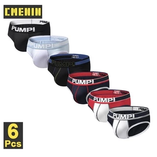 Cmenin Pump กางเกงชั้นใน ผ้าฝ้าย เซ็กซี่ แห้งเร็ว สําหรับผู้ชาย (6) 6 ชิ้น