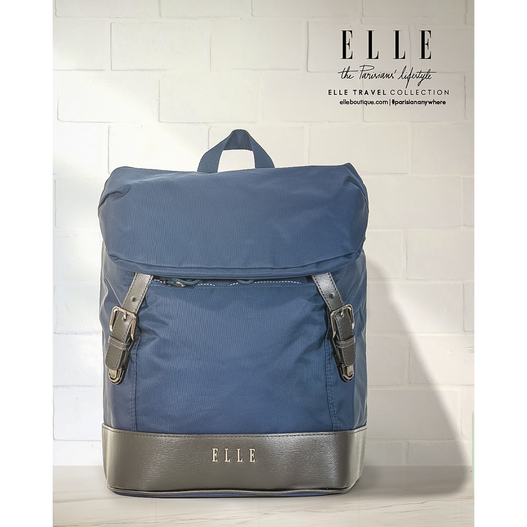ELLE bag backpacks notebook model City guide Collection 83887 Shopee