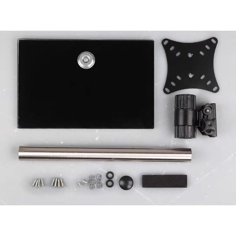 ขาตั้งจอคอม รองรับ14-27” KC-122 หมุนซ้ายขวาได้ ปรับก้มเงยได้ ฐานรองกระจกนิรภัย สวยงาม