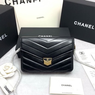 ❌Sale3990ใบเดียว❌Chanel Wallet on Chain(Ori)  📌size 19 cm.📌 📌สินค้าจริงตามรูป เนื้องานสวยงาม หนังแท้ 📌กล่อง ถุงผ้า