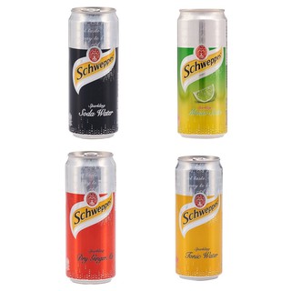 (แพ็ค 6 กระป๋อง) SCHWEPPES ชเวปส์ มิกเซอร์ โทนิค 330มล. ใช้ผสมเครื่องดื่มได้หลากหลาย เช่น น้ำผลไม้ นมเปรี้ยว น้ำหวาน