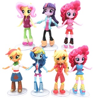 โมเดลโพนี่ มีข้อต่อ เซต7ตัว pony model