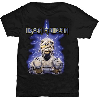 T-shirt  Iron Maiden Men T Shirt Powerslave Mummy Official Mens Black Tee Trooper EddieS-5XL