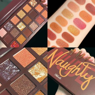 อายแชโดว์18สีพาเลทอายแชโดว์ ้Nude reverse rose eye shadow palette สีมุกประกายมุก ติดทน กันน้ำ