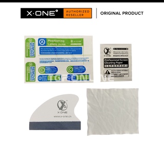 X.one 4 IN 1 ชุดเครื่องมือติดตั้ง ป้องกันหน้าจอ แอลกอฮอล์ เปียก แห้ง ผ้าเช็ดทําความสะอาด / ที่ขูดฟองสบู่